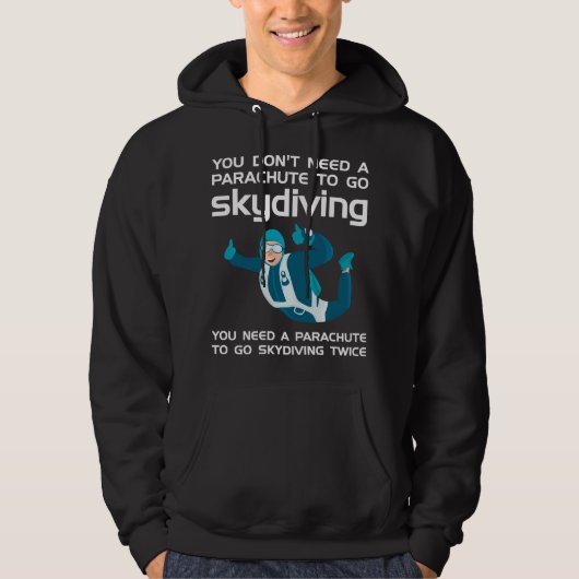 Fallschirmspringen Hoodie (Vorderseite)
