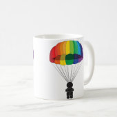 Fallschirmspringen Kaffeetasse (VorderseiteRechts)