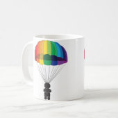 Fallschirmspringen Kaffeetasse (Vorderseite Links)