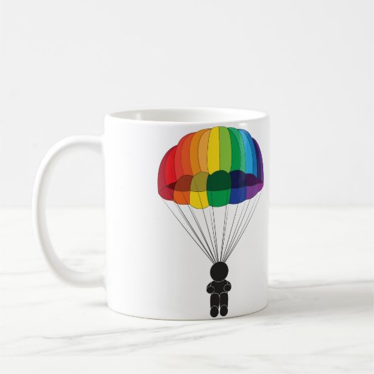 Fallschirmspringen Kaffeetasse (Links)