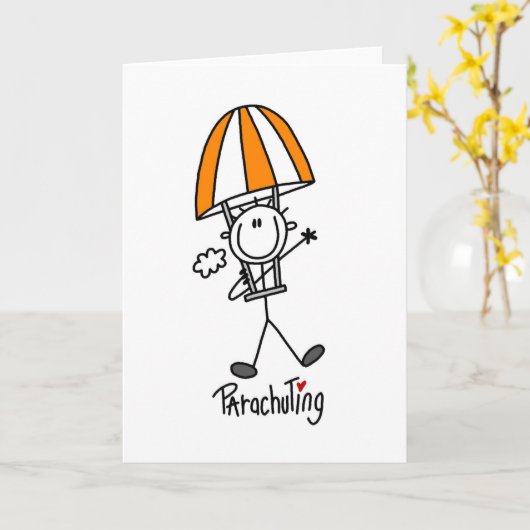 Fallschirmspringen Karte (Gelbe Blume)