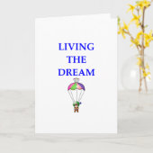 Fallschirmspringen Karte (Gelbe Blume)