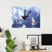 Fallschirmspringen Poster (Heimbüro)