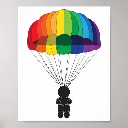 Fallschirmspringen Poster (Vorne)