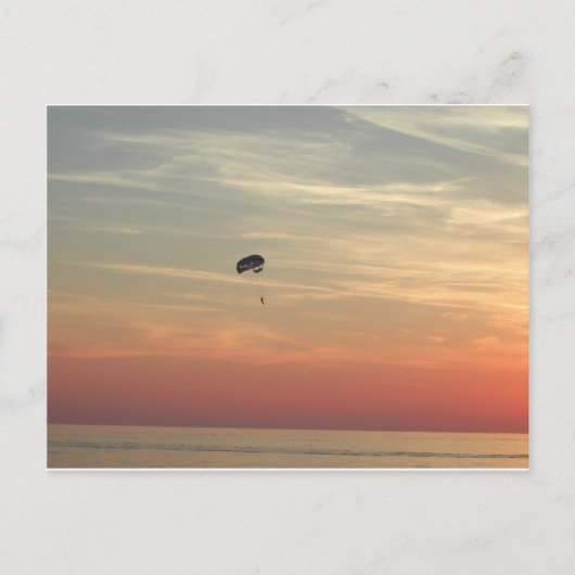 Fallschirmspringen Postkarte (Vorderseite)