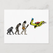 Fallschirmspringen Postkarte (Vorderseite)