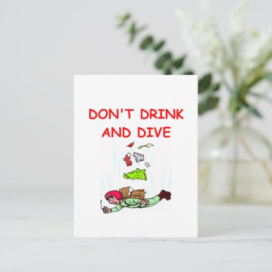 Fallschirmspringen Postkarte (Stehend Vorderseite)