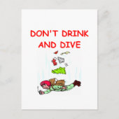 Fallschirmspringen Postkarte (Vorderseite)