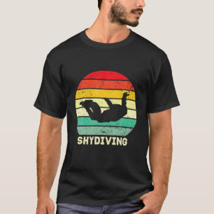 Fallschirmspringen Retro Vintager Skydiver Skydi T-Shirt