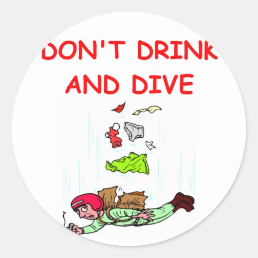 Fallschirmspringen Runder Aufkleber (Vorderseite)