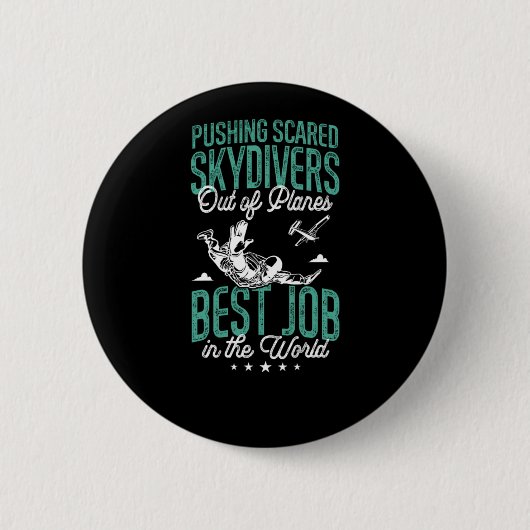 Fallschirmspringen: Schreckliche Fallschirmspringe Button (Vorderseite)