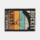 Fallschirmspringen Skydiver Instructor Bucket List Fleecedecke (Vorderseite (Horizontal))