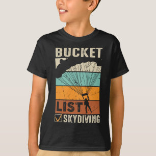 Fallschirmspringen Skydiver Instructor Bucket List T-Shirt