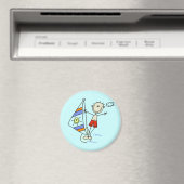 Fallschirmspringen-Stickfigur Magnet (In Situ (Geschirrspüler))