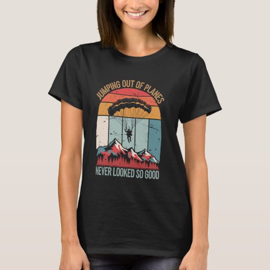 Fallschirmspringen T-Shirt (Vorderseite)