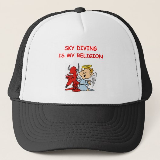 Fallschirmspringen Truckerkappe (Vorderseite)