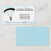 Fallschirmspringen Visitenkarte (Vorne/Hinten)