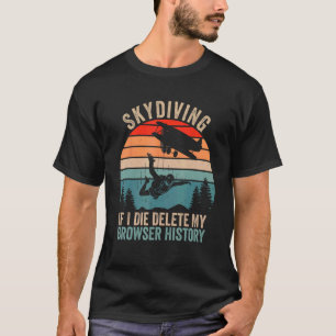 Fallschirmspringen Zitat Retro Vintage Fallschirms T-Shirt