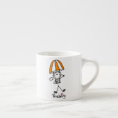 Fallschirmspringende Stabfigur Espressotasse (Rechts)