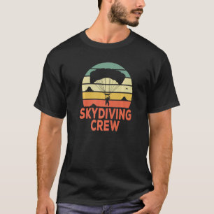 Fallschirmspringer-Crew Springt Vintage Fallschirm T-Shirt
