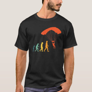 Fallschirmspringer Evolution Retro Fallschirm Fall T-Shirt