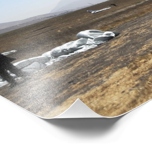 Fallschirmspringer Fotodruck (Ecke)