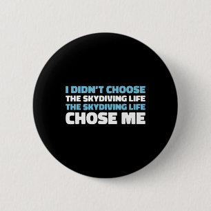 Fallschirmspringer Himmel - Surfen Fallschirmsprin Button