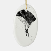 Fallschirmspringer Keramik Ornament (Rechts)