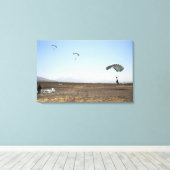 Fallschirmspringer Leinwanddruck (Insitu (Holzboden))