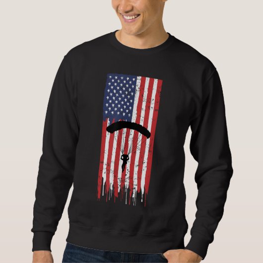 Fallschirmspringer-Parachutist-Skydive-Parachute D Sweatshirt (Vorderseite)
