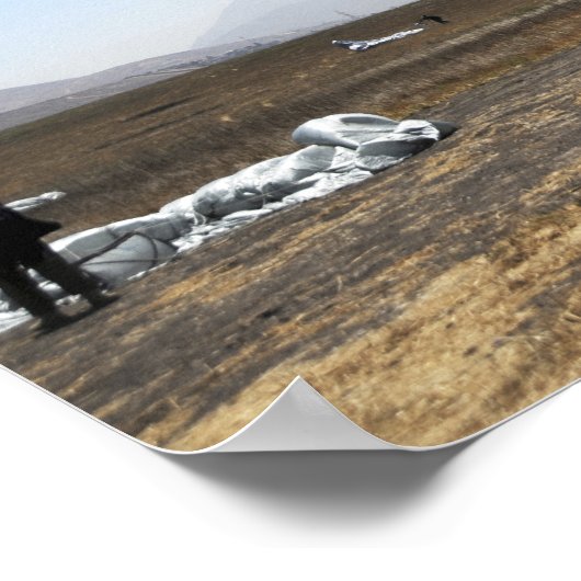 Fallschirmspringer Poster (Ecke)