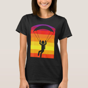 Fallschirmspringer Retro Sonne Skydiver Fallschirm T-Shirt
