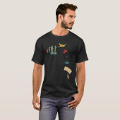 Fallschirmspringer, Skydiver-Idee, Himmel T-Shirt (Vorne ganz)