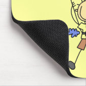 Fallschirmspringer-Stick-Figur Mousepad (Ecke)