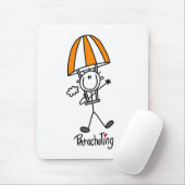 Fallschirmspringer-Strichmännchen Mousepad (Mit Mouse)