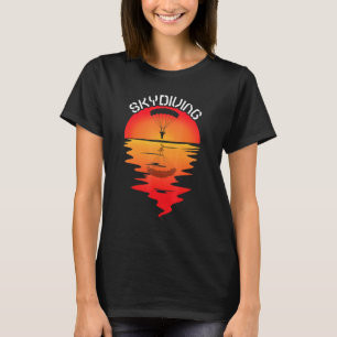 Fallschirmspringer Vintage Sonnenuntergang Fallsch T-Shirt