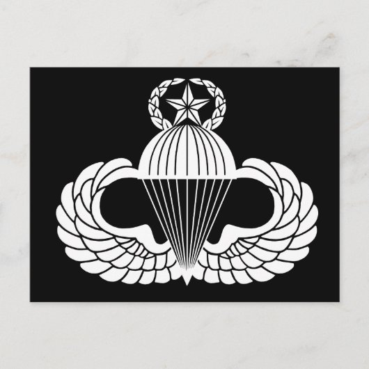 Fallschirmspringerabzeichen, Meister Postkarte (Vorderseite)
