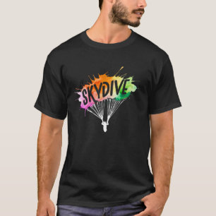 Fallschirmsprung Bunt Fallschirm Fallschirmspringe T-Shirt