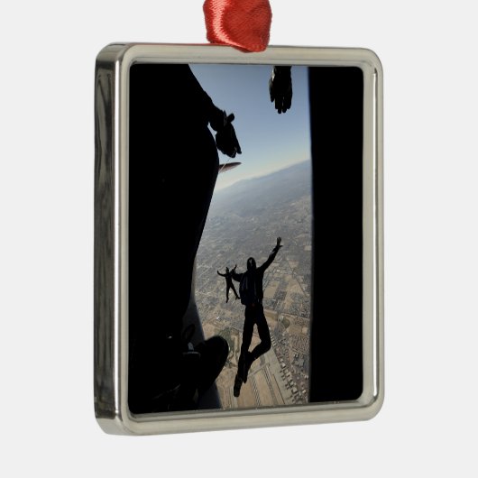 Fallschirmteam der US-Luftwaffe Silbernes Ornament (Rechts)