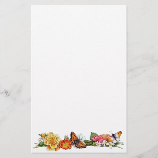 Fallschmetterling stationär briefpapier (Vorderseite)