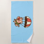 Fallschwein Strandtuch (Vorderseite)