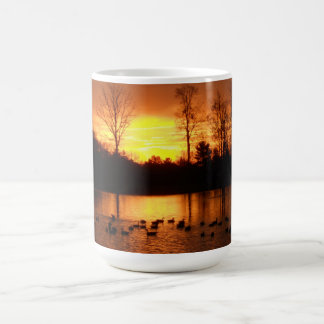 Fallsonnenaufgang Kaffeetasse