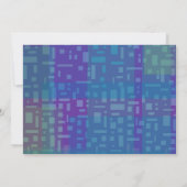 FALLSTARS & SQUARES Bar Bat Mitzvah Einladung (Rückseite)