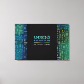 FALLSTARS & SQUARES BAT Mitzvah Sign in Board Leinwanddruck (Vorderseite)