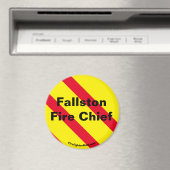 Fallston Fire Chef rot/gelb/schwarz Magnet (In Situ (Geschirrspüler))