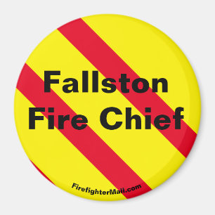 Fallston Fire Chef rot/gelb/schwarz Magnet