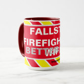 FALLSTON FIREFIGHTERS BESSERE TASSE DER HALBEN EHE (Vorderseite Links)