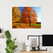 Fallszene in Vermont Poster (Heimbüro)