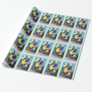 Fallt ein glücklicher Osterkick Geschenkpapier
