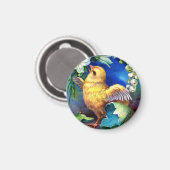 Fallt ein glücklicher Osterkick Magnet (Vorderseite/Rückseite)